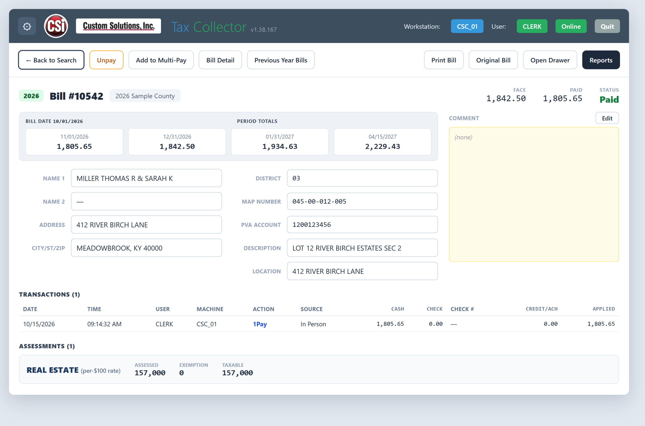 Tax Collector tax collection software